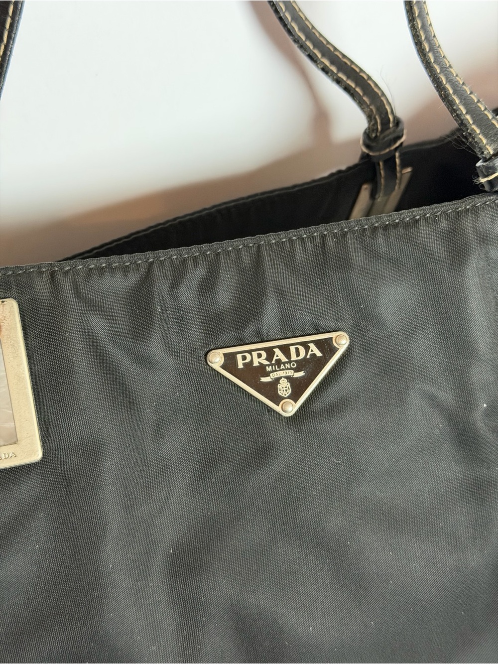 Prada Tessuto Black Nylon Tote Bag - Picture 3 of 13